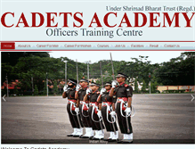 Tablet Screenshot of cadetsacademy.com